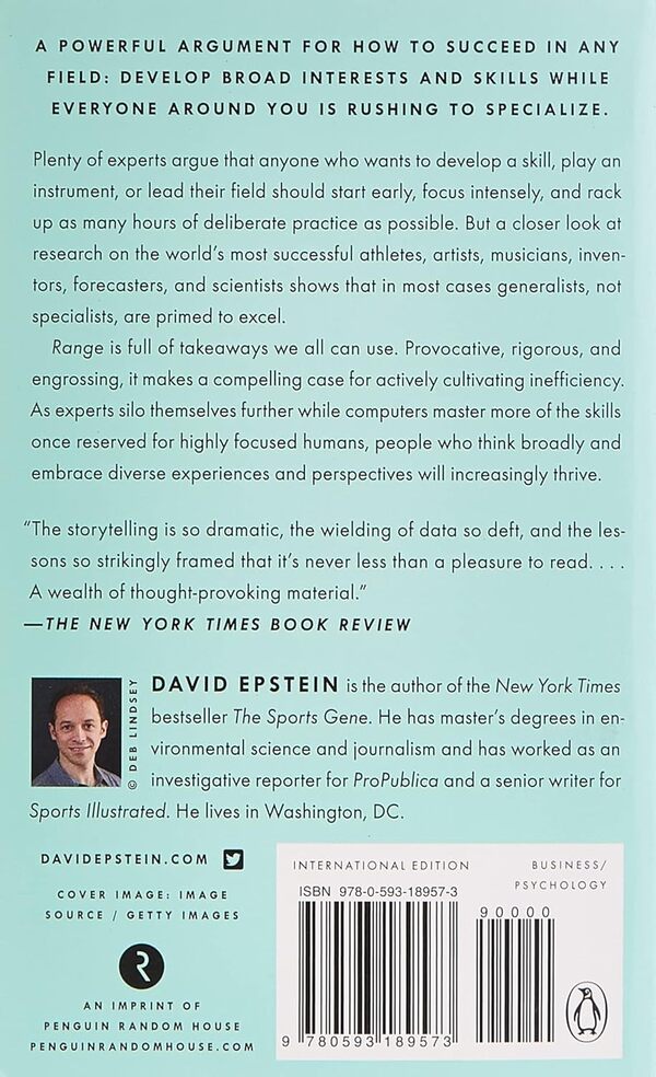 Range: Why Generalists Triumph in a Specialized World / Range : Why Generalists Triumph in a Specialized World Дэвид Эпштейн 978-0-593-18957-3-2