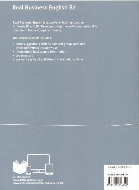 Real Business English B2. Teacher's Book / Real Business English B2. Teacher's Book Сьюзен Веттер-Маккоу 978-3-12-501675-0-2