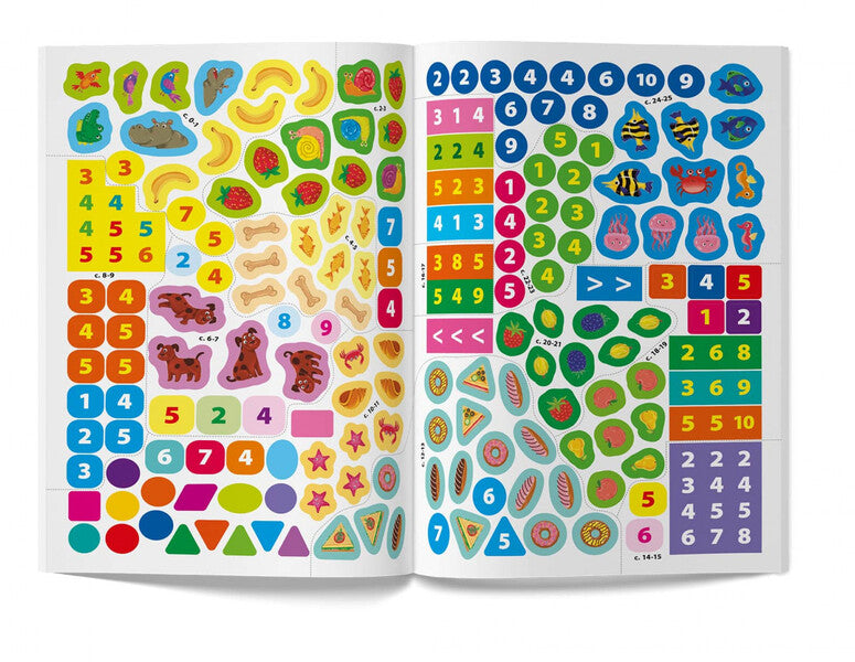 Regulations. Numbers. 220 developmental stickers / Прописи. Цифри. 220 розвивальних наліпок 978-617-547-400-6-6
