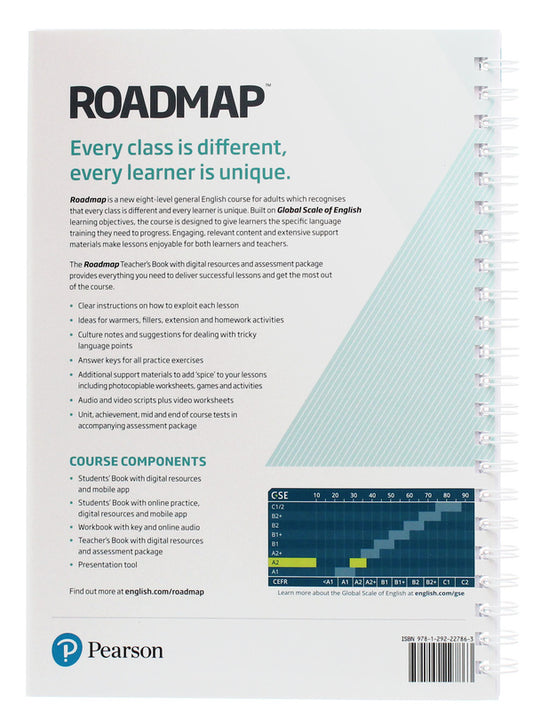 Roadmap A2 Teacher's Book + Assessment Package / Roadmap A2 Teacher's Book + Assessment Package Дэмиан Уильямс, Линдсей Уорик 978-1-292-22786-3-2