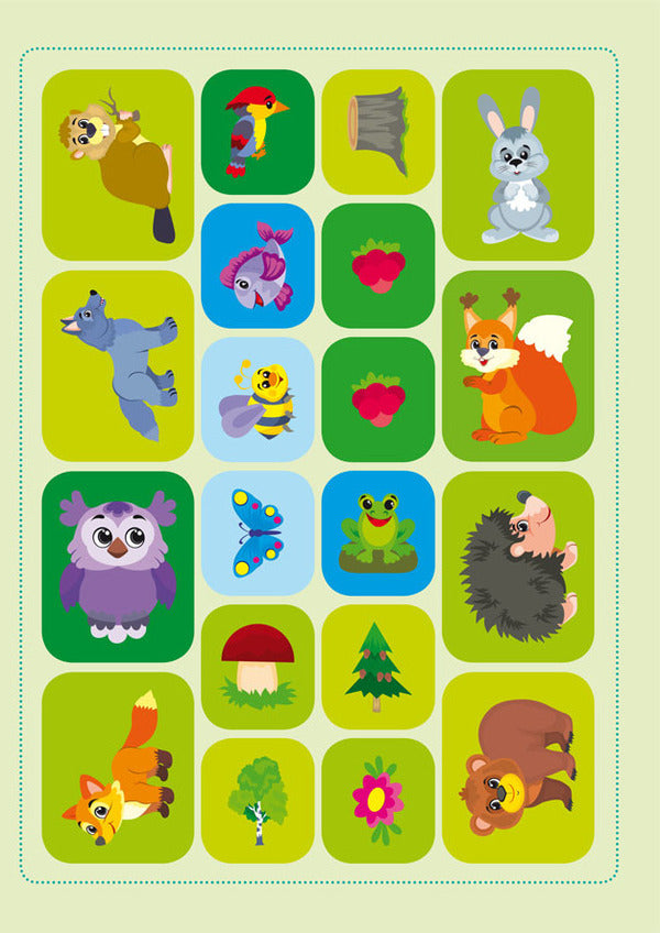School Of Creative Leisure. Forest Animals. 40 Stickers / Школа креативного дозвілля. Лісові тварини. 40 наліпок / Author not specified 9786175472866-5