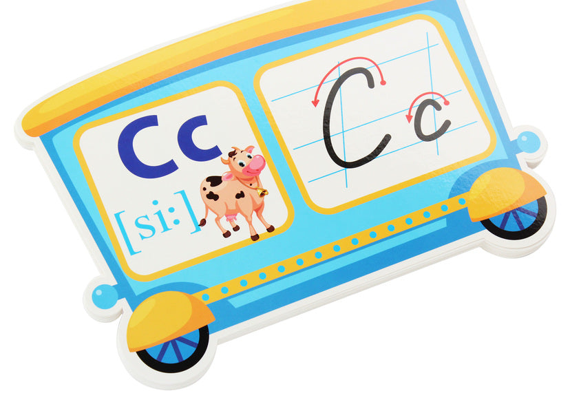 Set of cards. A train with wagons. Letters of the English alphabet / Набір карток. Потяг з вагонами. Літери англійської абетки 4823076145613-5