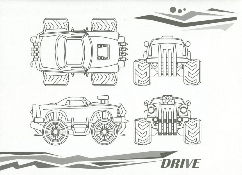 Sports Against Destroyers. 3D Coloring Book / Спорткари проти руйнівників. Розмальовка-гра 3D / Author not specified 9789662601114-4