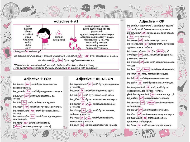 Sticker book.English.Prepositions / Стікербук. Англійська мова. Прийменники 978-617-7661-35-0-4