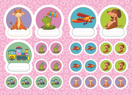 Stickers For Kindergarten. Chanterelle / Наліпки для дитячого садка. Лисичка / Author not specified Does not apply-2