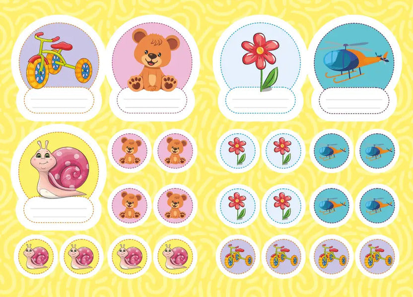 Stickers For Kindergarten. Snail / Наліпки для дитячого садка. Равлик / Author not specified Does not apply-3