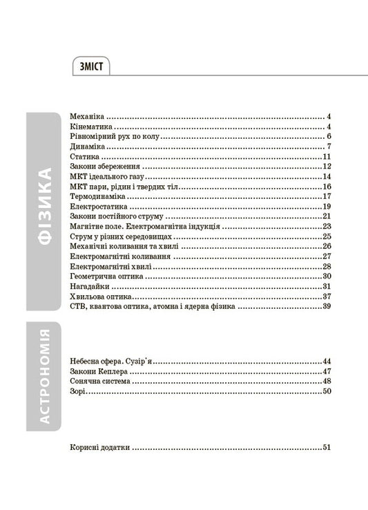 Student Directory. Physics And Astronomy. Grades 7-11. All Definitions And Formulas / Довідник учня. Фізика та астрономія. 7–11 класи. Усі означення і формули OA Long, LV Murinovich / О. А. Довгий, Л. В. Муринович 9786170043689-2
