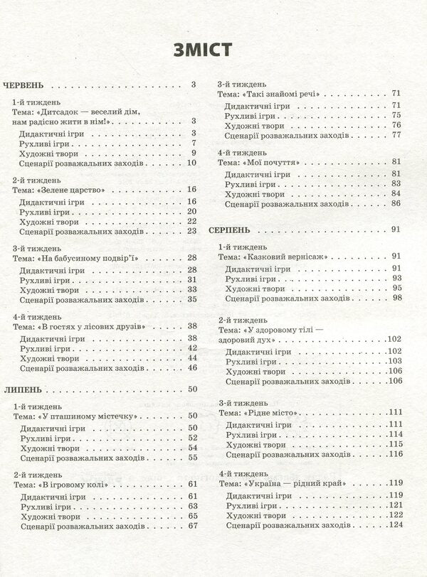 Summer in kindergarten. Younger group. Didactic materials / Літо в дитячому садку. Молодша група. Дидактичні матеріали Светлана Ванжа 978617-09-6120-4-6