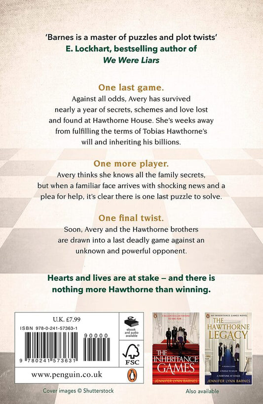 The Final Gambit / The Final Gambit Дженнифер Линн Барнс 9780241573631-2