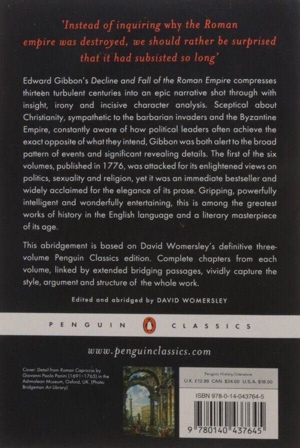 The History Of The Decline And Fall Of The Roman Empire Edward Gibbon / Эдвард Гиббон 9780140437645-2