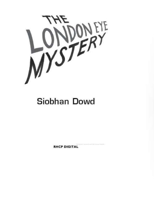 The London Eye Mystery / The London Eye Mystery Шивон Дауд 9780141376554-2