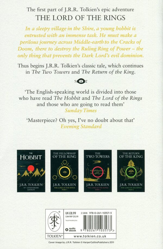 The Lord Of The Rings. Book 1. The Fellowship Of The Ring John R.R. Tolkien / Джон Р. Р. Толкин 9780261103573-2