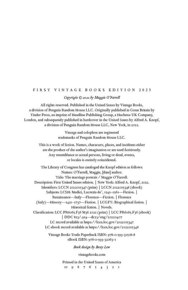 The Marriage Portrait Maggie O'Farrell / Мэгги О'Фаррелл 9781472223852-6
