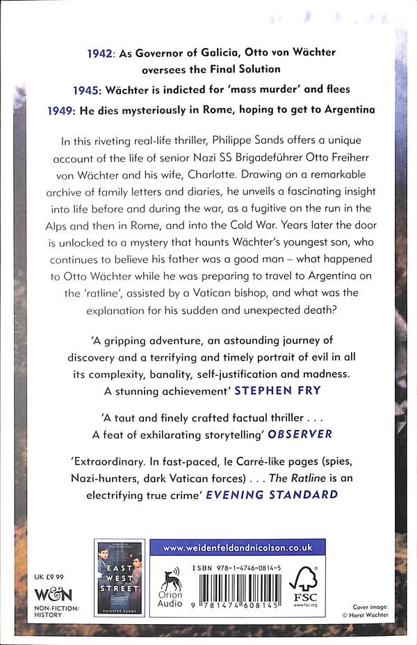 The Ratline / The Ratline Филипп Сэндс 978-1-4746-0814-5-2