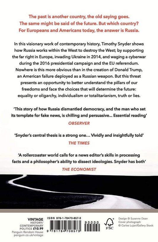 The Road to Unfreedom. Russia, Europe, America / The Road to Unfreedom. Russia, Europe, America Тимоти Снайдер 9781784708573-2