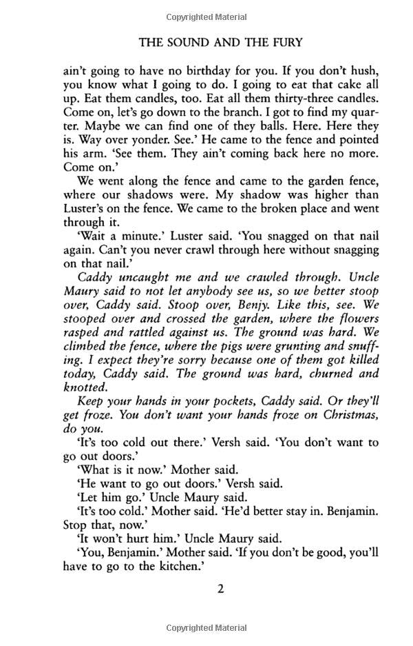 The Sound And The Fury William Faulkner / Уильям Фолкнер 9780099475019-6