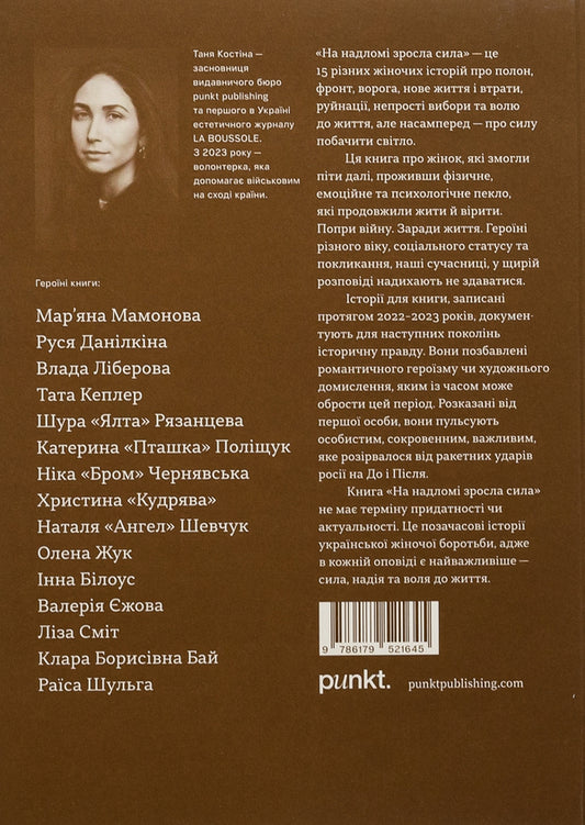 The Strength Has Increased On The Fracture - На надлом зросла сила Darya Stetsenko, Tanya Kostyna, Maryana Mamonova, Rusya Danylkina, Vlada Liberova, Tata Kepler, Shura Yalta Ryazantseva, Kateryna Ptashka Polishchuk, Nika Brom Chernyavskaya, Natalya Angel Shevchuk, Inna Bylous, Valery Ezhova, Klara Borisovna Bai, Raisa Shulga, Lisa Smith, Lena Zhuk - Даря Стеценко, Таня Костна, Маряна Мамонова, 9786179521645-2