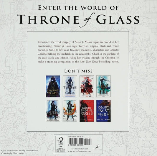 The Throne Of Glass Coloring Book Sarah Maas / Сара Маас 9781408881422-2