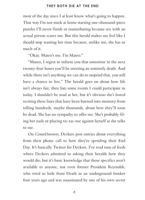 They Both Die at the End / They Both Die at the End Адам Сильвера 9781471166204-6