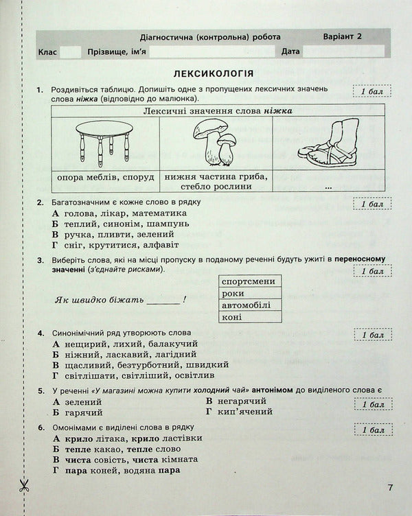 Ukrainian language. 5th grade NUSH. Control of learning results / Українська мова. 5 клас. НУШ. Контроль результатів навчання Александр Заболотный, Виктор Заболотный 978-966-945-365-5-6