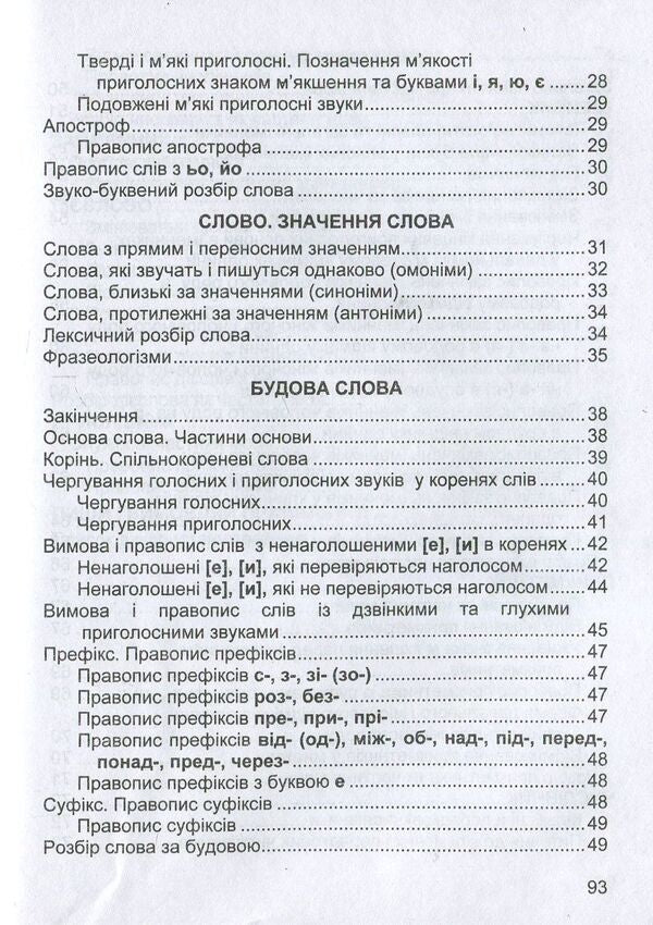 Ukrainian language. Student's handbook of grades 1-4 / Українська мова. Довідничок учня 1-4 класів Оксана Давидова 978-966-07-3217-9-4