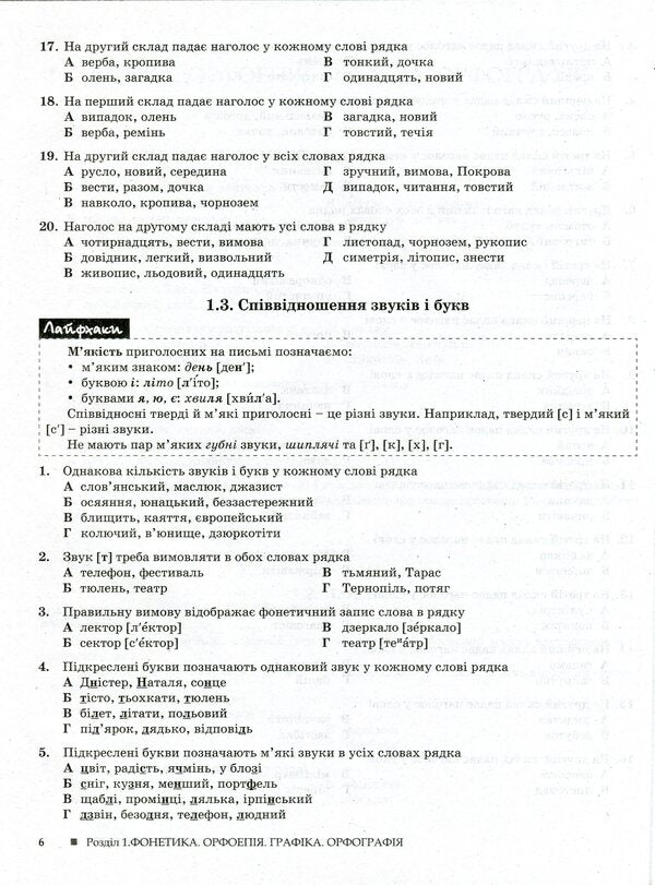 Ukrainian language and literature.2,000 tests for preparation for external examinations / Українська мова і література. 2000 тестів для підготовки до ЗНО Александр Заболотный, Виктор Заболотный 9789669450364-6