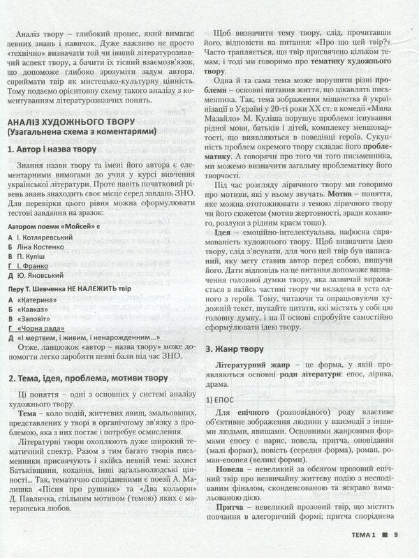 Ukrainian literature. Comprehensive edition for preparation for external examinations / Українська література. Комплексне видання для підготовки до ЗНО Ольга Орлова, Ирина Радченко 978-966-945-186-6-6
