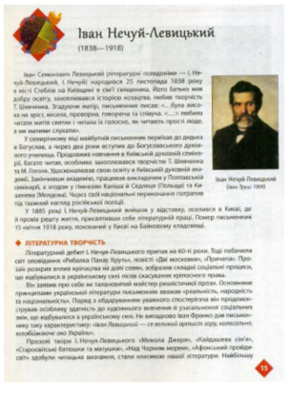 Ukrainian literature. Textbook. Standard level. Grade 10 / Українська література. Підручник. Рівень стандарту. 10 клас Елена Лобусова, Александр Борзенко 9786170943347-6