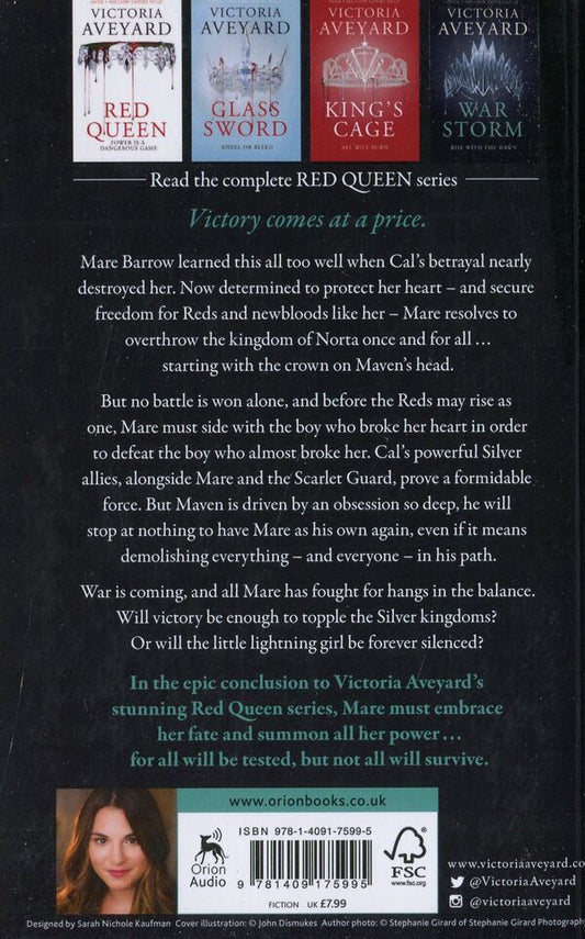 War Storm. Red Queen Book 4 / War Storm. Red Queen Book 4 Виктория Авеярд 9781409175995-2