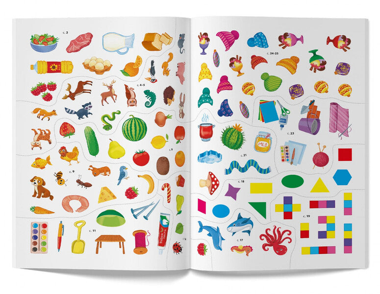 We develop logic.110 developmental stickers / Розвиваємо логіку. 110 розвивальних наліпок 978-617-547-377-1-6