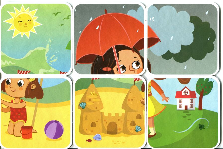 Weather. Natural phenomena on cards / Погода. Природні явища на картках -4