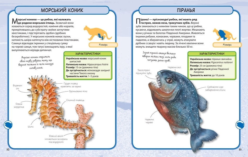 Wild Animals. 50 Most Famous Species: Mini-Encyclopedia / Дикі тварини. 50 найвідоміших видів: міні-енциклопедія / Author not specified 9789669482907-6