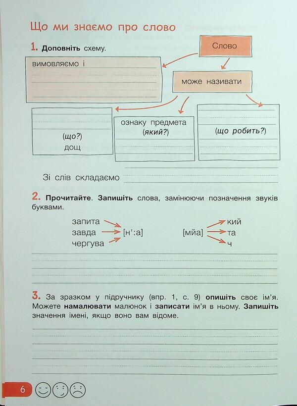 Workbook in Ukrainian language and reading. Grade 3. Part 1 (to Podre. Ishchenko OL) / Робочий зошит з української мови та читання. 3 клас. Частина 1 (до підр. Іщенко О. Л.) Любовь Зарольская 9789669455222-6