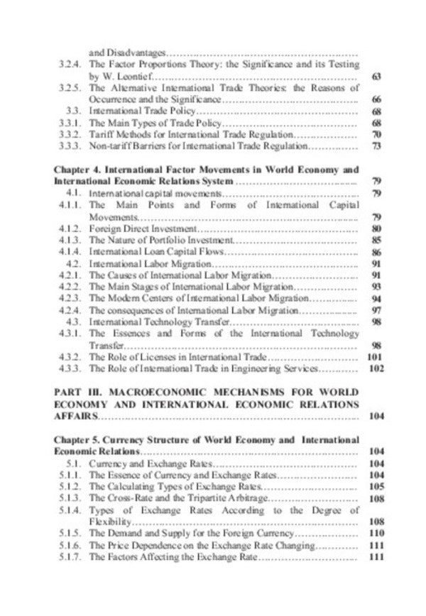 World Economy and Internet-Internal Economic Relations: Training manual / World Ekonomy and Internetinal Economic Relations: Training manual 978-611-01-0744-0-6