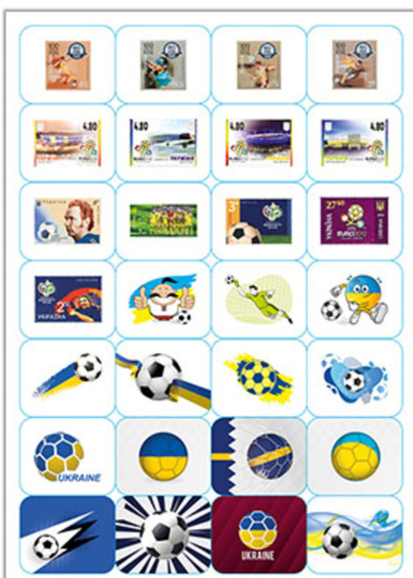 100% stickers. Football / 100% наліпок. Футбол  978-617-8090-34-0-5