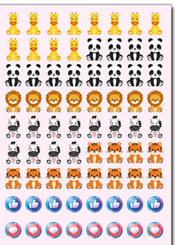 100% stickers. Rating stickers. blue / 100% наліпок. Наліпки-оцінки. Синя  978-617-809-031-9-4