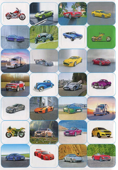100% stickers. Transport (set of 2 books) / 100% наліпок. Транспорт (комплект із 2 книг)  9786175368053, 9786175368398-6