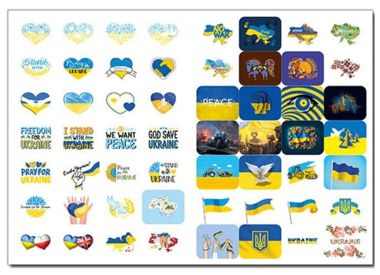 100% stickers. Ukraine above all! Banding stickers / 100% наліпок. Україна понад усе! Бандероналіпки  978-617-809-004-3-2