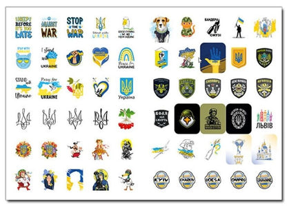 100% stickers. Ukraine above all! Banding stickers / 100% наліпок. Україна понад усе! Бандероналіпки  978-617-809-004-3-4