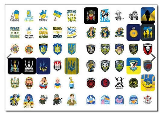 100% stickers. With Ukraine in my heart. Banding stickers / 100% наліпок. З Україною в серці. Бандероналіпки  978-617-809-003-6-2