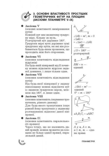 100 topics. Geometry / 100 тем. Геометрія Татьяна Виноградова 978-617-7385-67-6-5
