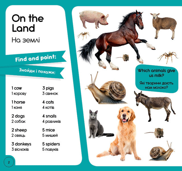 100 words about animals of the world / 100 words about animals of the World / 100 слів про тварин світу / 100 words about animals of the World Татьяна Кузьменко 978-617-7686-45-2-3