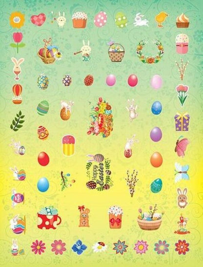 250 stickers. Easter stickers. Easter Egg / 250 наліпок. Великодні наліпки. Писанка  978-966-284-481-8-5