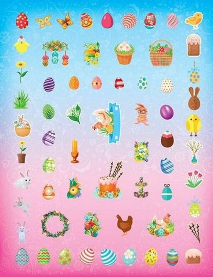 250 stickers. Easter stickers. Easter cake / 250 наліпок. Великодні наліпки. Паска  978-966-284-481-8-4