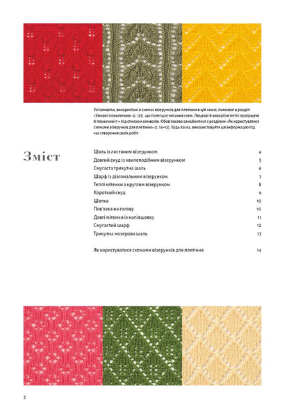 280 Japanese Lace Patterns A Large Collection Of Knitting Patterns - 280 японських мереживних взерункв Велика колекця схем для плетння спицями Nihon Vog-Sha - Нхон Вог-Ша 9786175485408-2