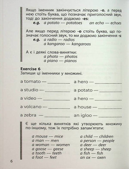 3000 exercises and tasks. English. Grade 3. Part 1 / 3000 вправ та завдань. Англійська мова. 3 клас. Частина 1 О.С. Борис 9786178318499-6