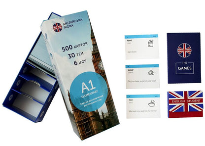 500 Cards For Learning English. A1 Elementary / 500 карток для вивчення англійської мови. А1 Elementary / Author not specified 9789669764744-4