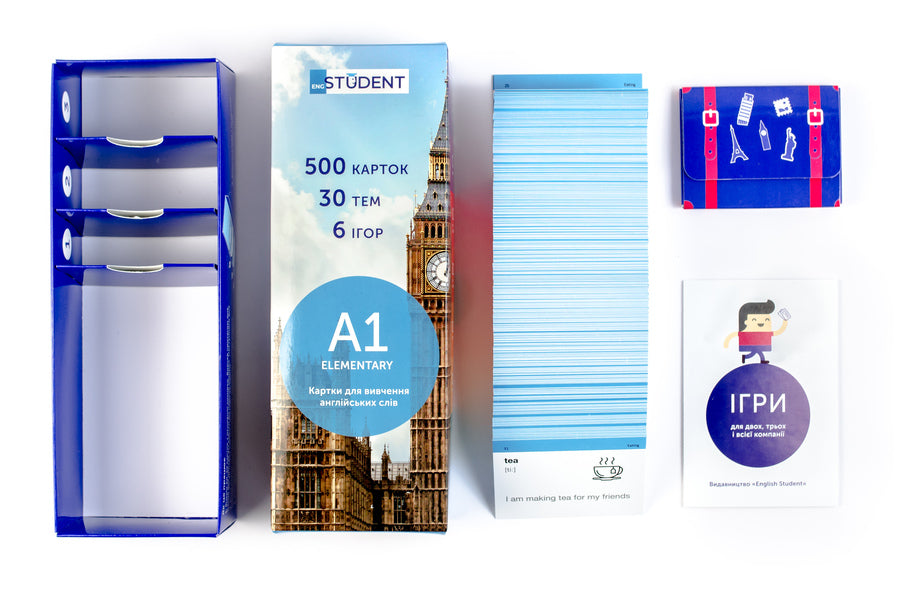 500 Cards For Learning English. A1 Elementary / 500 карток для вивчення англійської мови. А1 Elementary / Author not specified 9789669764744-6