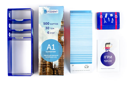 500 Cards For Learning English. A1 Elementary / 500 карток для вивчення англійської мови. А1 Elementary / Author not specified 9789669764744-6