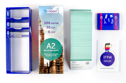 500 cards for learning English.A2 Pre-Intermediate / 500 карток для вивчення англійської мови. A2 Pre-Intermediate  978-966-97647-5-1-2